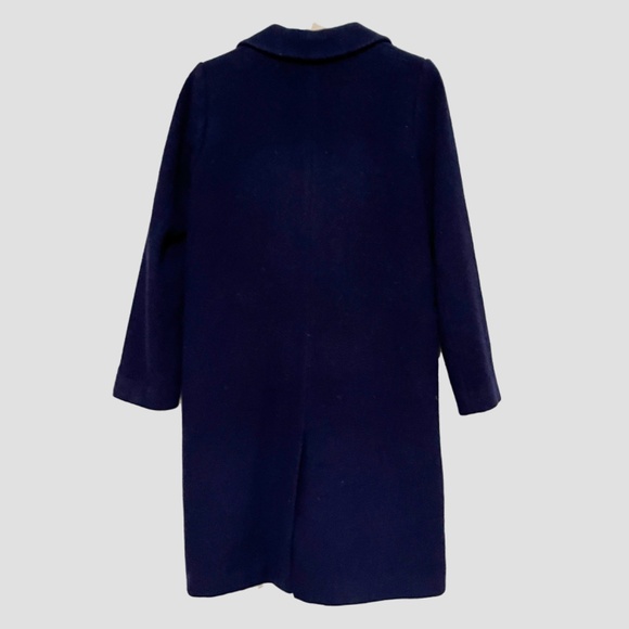 H&M WOOL-BLEND COAT in NAVY size 2 - Picture 2 of 5